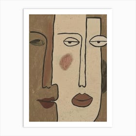 Three Faces 11 Art Print