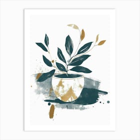 Potted Plant Canvas Print Art Print