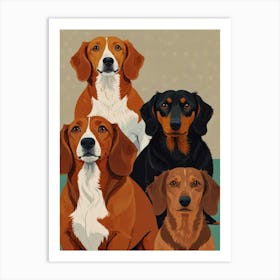 Dachshunds Art Print