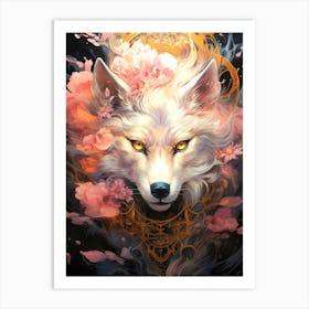 White Wolf Art Print