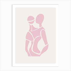 Abstract Pink Figure 2 Art Print