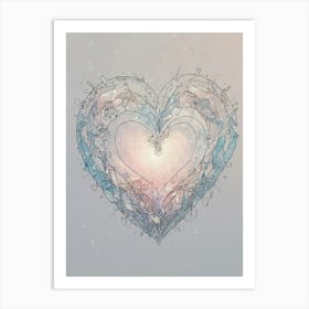 Heart Of Blue Art Print