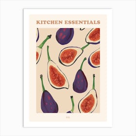 Fig Pattern Illustration 2 Poster Art Print