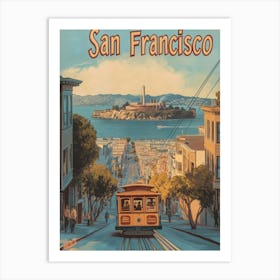 Aihrgdesign A Classic 1960s Travel Poster For San Francisco 5 Art Print