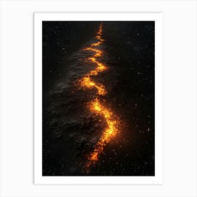 Fire In Space 1 Art Print