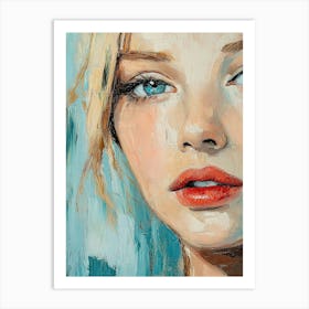 Portrait Of A Young Woman Art Print