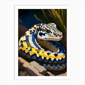 California Kingsnake Painting Art Print