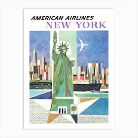 American Airlines New York Art Print