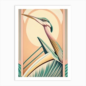 Pterodactyl Pastel Dinosaur Art Print