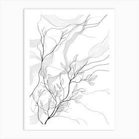 Abstract Tree Branch 1 Art Print