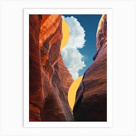 Golden Slot Canyon Art Print