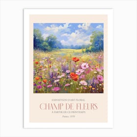 Champ De Fleurs, Floral Art Exhibition 14 Art Print