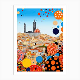 Cagliari, Italy, Illustration In The Style Of Pop Art 3 Art Print