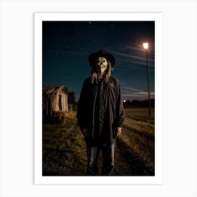 Man In A Mask Art Print