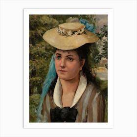 Lise In A Straw Hat, Pierre Auguste Renoir Art Print