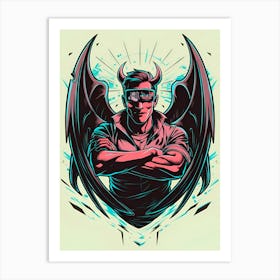 Devil With Wings 2 Art Print