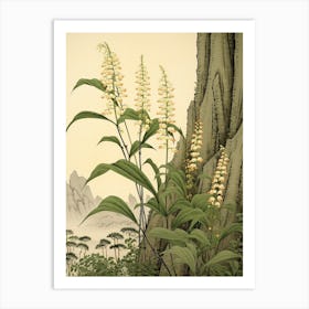 Suzuran Lily Of The Valley 3 Japanese Botanical Illustration Art Print