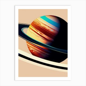 Saturn, Minimilist Art Print