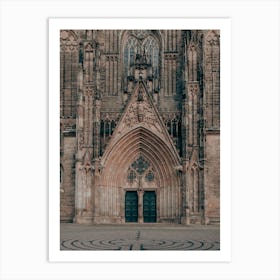 The Gothic Cathedral Gate In Magdeburg 01 Art Print