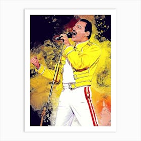 Freddie Mercury Bohemian Rhapsody Art Print