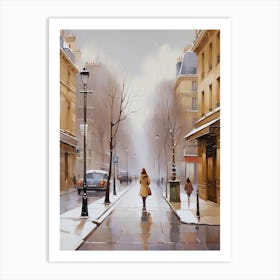 Paris Street. Art Print