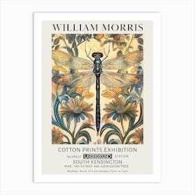 William Morris Dragonfly Vintage Vintage Exhibition Art Print