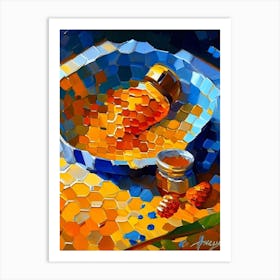 Honey Comb 3 Painting Art Print