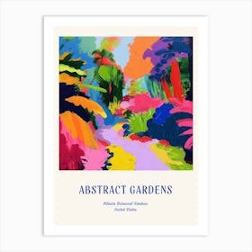 Colourful Gardens Atlanta Botanical Garden Usa 1 Blue Poster Art Print