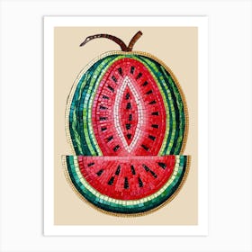 Watermelon Mosaic 1 Art Print