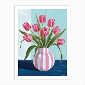 Pink Tulips 1 Art Print