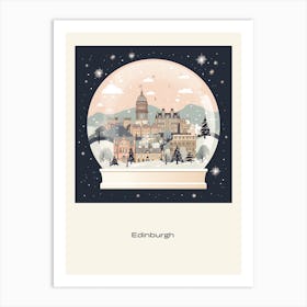 Edinburgh Scotland 2 Snowglobe Poster Art Print