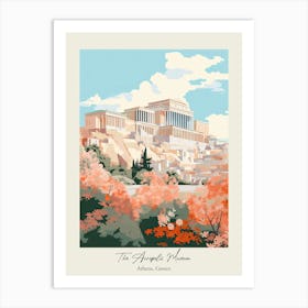 The Acropolis Museum   Athens, Greece   Cute Botanical Illustration Travel 0 Poster Art Print