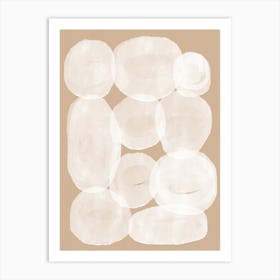 Abstract Composition On Beige Art Print