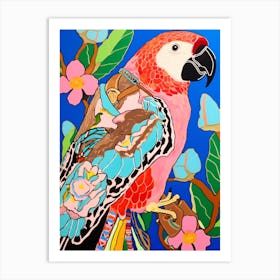 Maximalist Animal Painting Parrot 2 Art Print