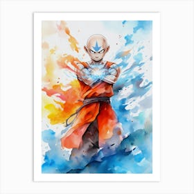 Aang The Last Airbender Art Print