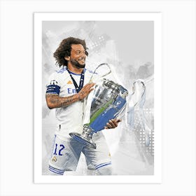 Marcelo Real Madrid 1 Art Print