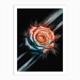 Abstract Rose Art Print