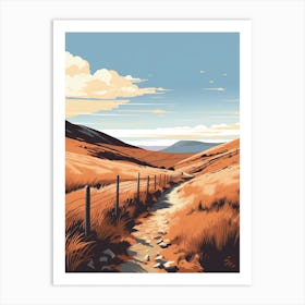 The Pennine Way Scotland 3 Hiking Trail Landscape Art Print