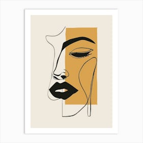 Woman'S Face 127 Art Print