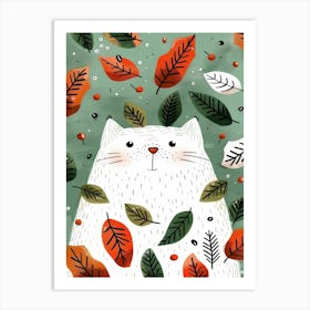 Autumn Cat 5 Art Print