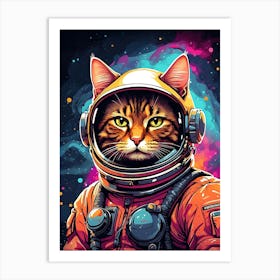 Astronaut Cat 1 Art Print