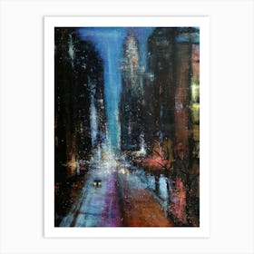 New York City At Night Art Print