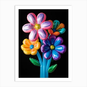 Bright Inflatable Flowers Bergamot Art Print