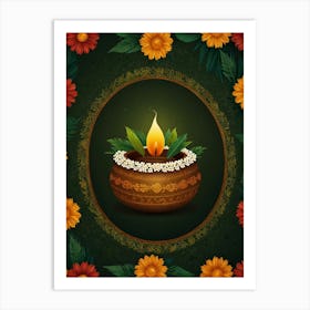 Diwali Greeting Card 5 Art Print