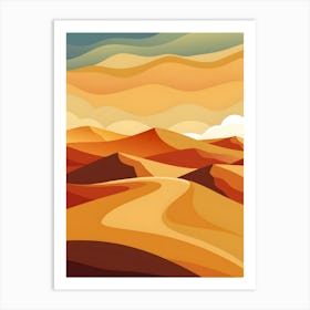 Desert Landscape 15 Art Print