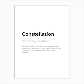 Constellation Definition Meaning Art Print