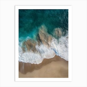 Ocean Waves At The Beach Art Print