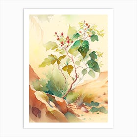 Poison Ivy In Desert Landscape Pop Art 2 Art Print