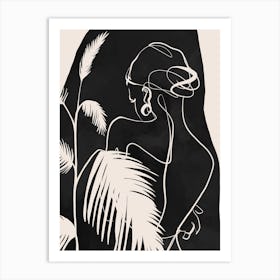 Woman Silhouette 1 Art Print