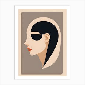 Woman'S Head Art Art Print